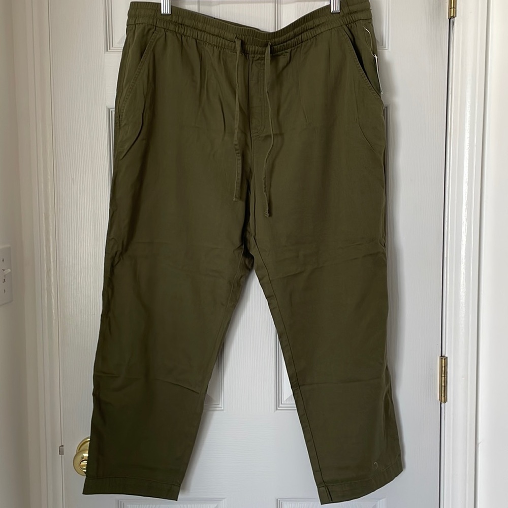 Gap Factory Army Jacket Green Twill Easy Pants with Washwell